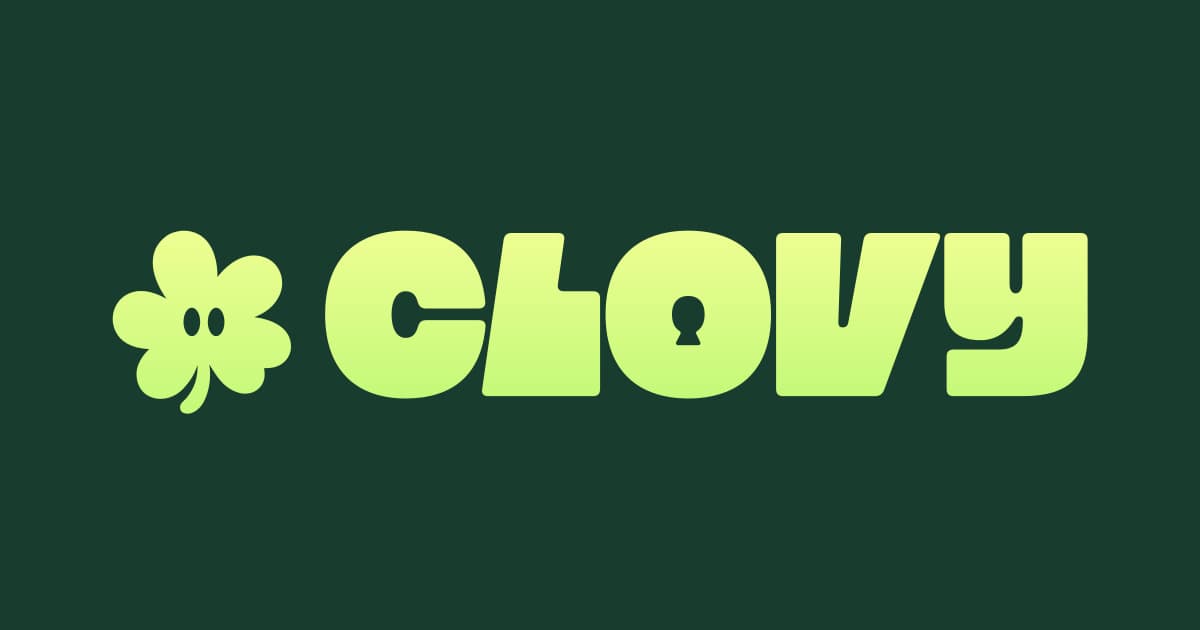 Clovy mark on a deep leaf background